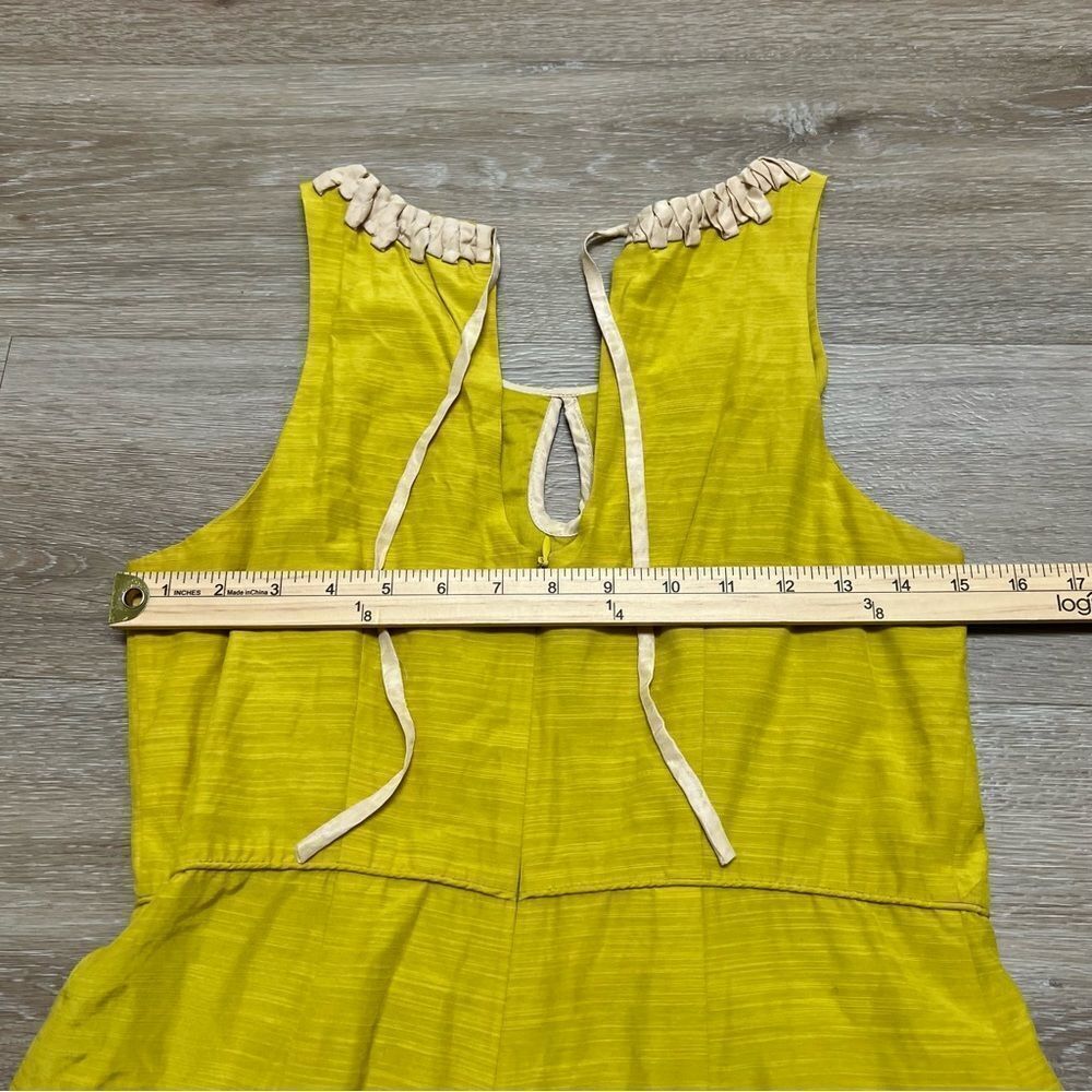 J. Crew Bright Yellow Sleeveless Dress W/ Pockets Size 6 US Silk Blend - Picture 4 of 8